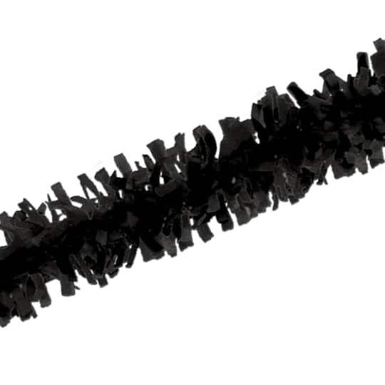 Beistle 25ft. Black Tissue Festooning, 2ct.